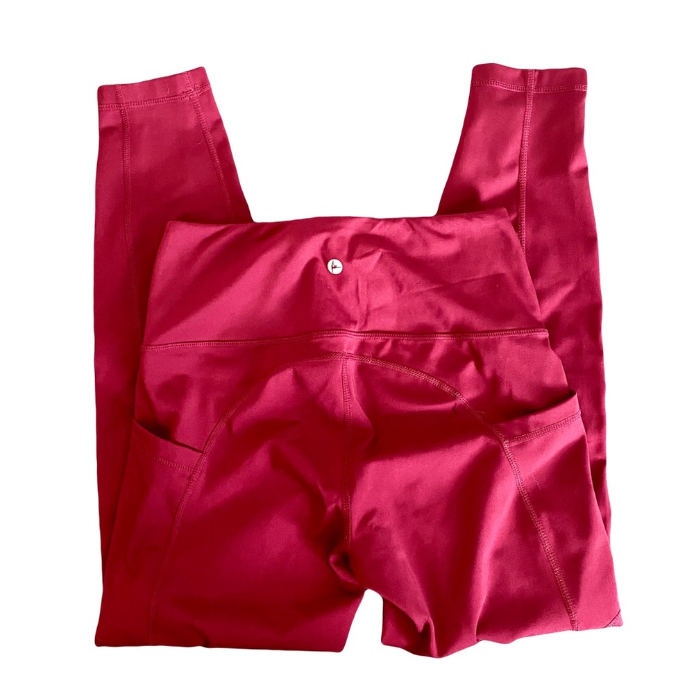 90 DEGREE BY REFLEX MAROON HIGH-RISE LEGGINGS // SIZE SMALL♥️